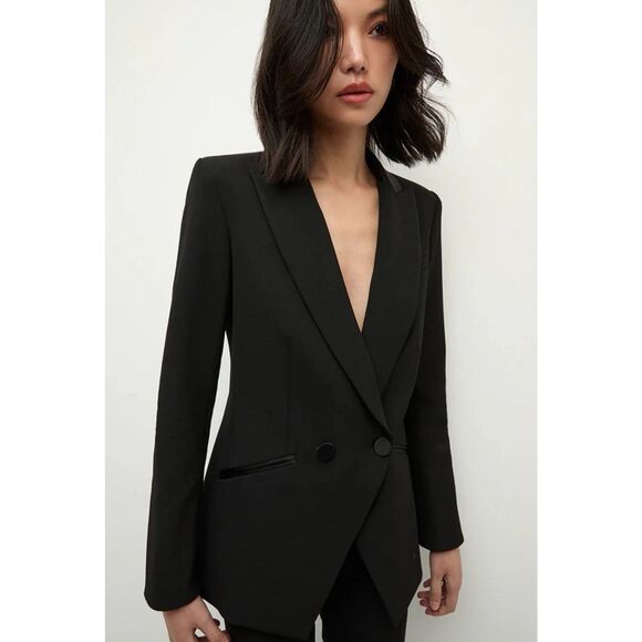 NWOT VERONICA BEARD Rickie Black Dickey Jacket, Sz 8, $795 - Picture 2 of 14